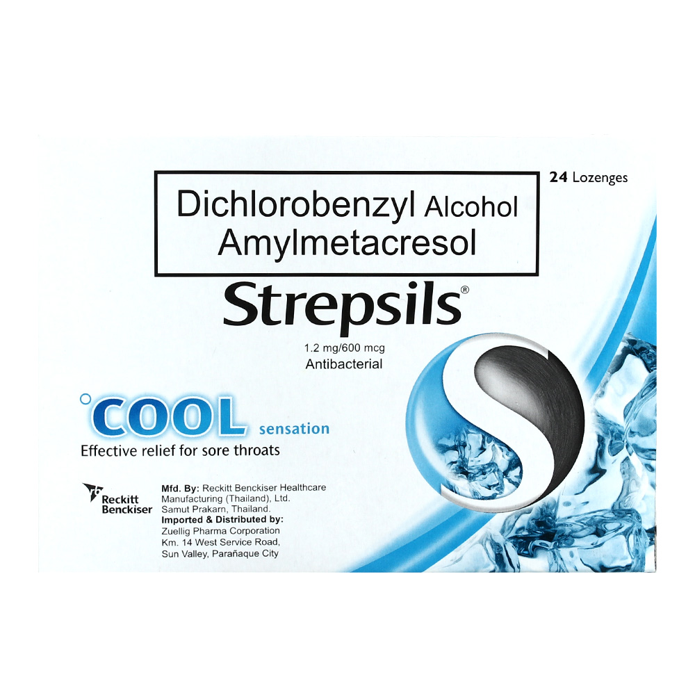 Strepsils Antiseptic Cooling Sensation 24 Lozenges